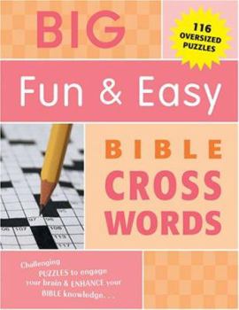 Paperback Big Fun & Easy Bible Cross Words Book