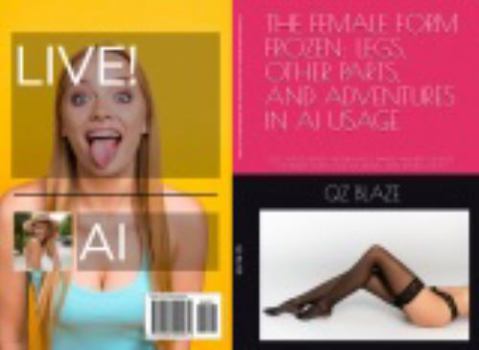 THE FEMALE FORM FROZEN: LEGS, OTHER PARTS, AND ADVENTURES IN AI USAGE: LEGS, WAISTS, BELLIES, ARCHED BACKS, HANDS AND FEET, TONGUES SHOULDERS CHINS OVER SHOULDERS, ARMS RAISED HAIR TO
