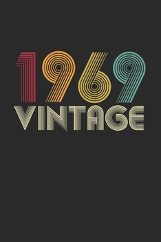 Vintage notebook paper 1969 Birthday 51th Gift