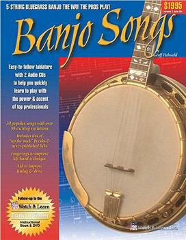 Paperback Banjo Songs: Book with Online Audio Access [With 2 CDs] Book
