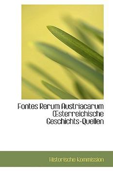 Paperback Fontes Rerum Austriacarum Sterreichische Geschichts-Quellen Book