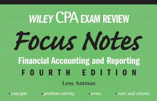 Paperback Financial Accounting And Reporting (Wiley Cpa Exam Review Focus Notes) Book