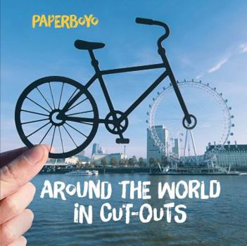 Paperback Around the World in Cut-Outs: (Books about Cities, Books about Geography) Book