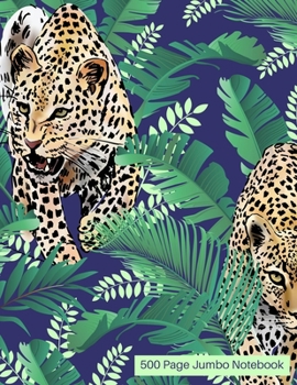 500 Page Jumbo Notebook: Giant Jumbo Size Cheetah Notebook/Journal500 pages(1000 sheets)Wide-Ruled Glossy Cover8.5x11Perfect Notebook for a Gift, Notes, Research, Creative Writing, Ideas, or Planning 