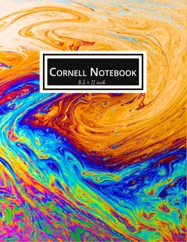 Cornell Notebook: Large 8.5"x11" - 110 Pages: Cornell Note Planner - College Ruled Medium Lined Journal Note  For High School College University Students - Simple Minimalist Acrylic Cover