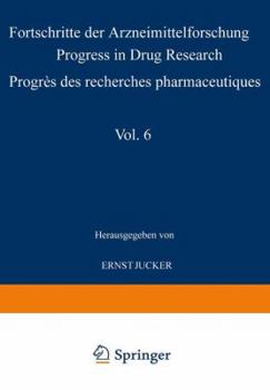 Paperback Progress in Drug Research / Fortschritte Der Arzneimittelforschung / Progrès Des Recherches Pharmaceutiques Book