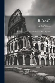 Paperback Rome: From the Earliest Times to the End of the Republic Book