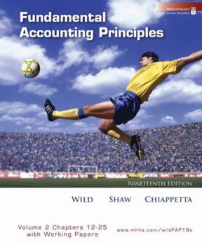Paperback Fundamental Accounting Principles, Volume 2: Chapters 12-25 with Working Papers Book
