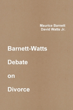 Paperback Barnett-Watts Debate Book