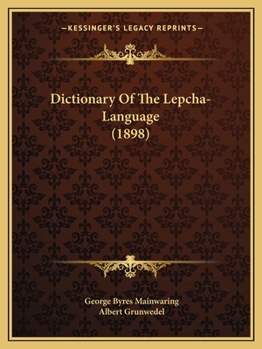 Paperback Dictionary Of The Lepcha-Language (1898) Book