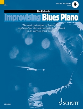 Paperback Improvising Blues Piano Book