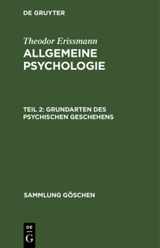 Hardcover Grundarten des psychischen Geschehens [German] Book