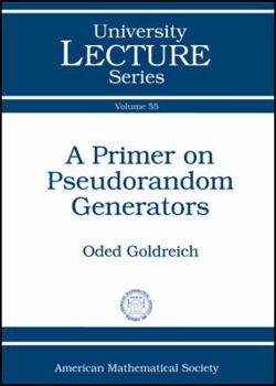 Paperback A Primer on Pseudorandom Generators Book