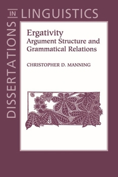 Paperback Ergativity: Argument Structure and Grammatical Relations Book