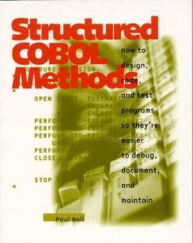 Paperback Structured COBOL Methods 1997 Book