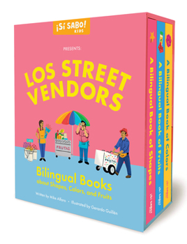 Hardcover Los Street Vendors: Bilingual Book Set about Shapes, Colors, and Fruits Book