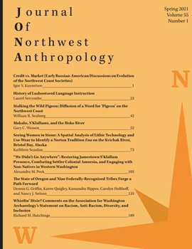 Paperback Journal of Northwest Anthropology: Volume 55, Number 1 Book