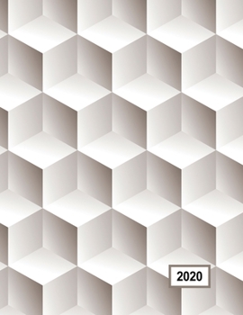 Low Vision 2020 Monthly and Weekly Planner : Large Print Calendar for Visually Impaired with Bold Lines on White Paper