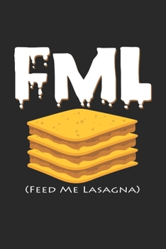 Feed me lasagna: 6x9 Lasagne | blank with numbers paper | notebook | notes
