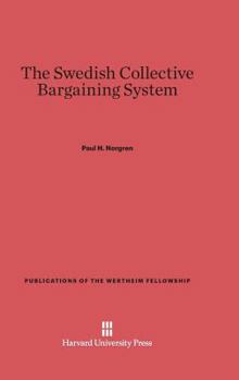 Hardcover The Swedish Collective Barganing System Book