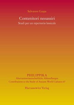 Hardcover Contenitori Neoassiri: Studi Per Un Repertorio Lessicale [Italian] Book