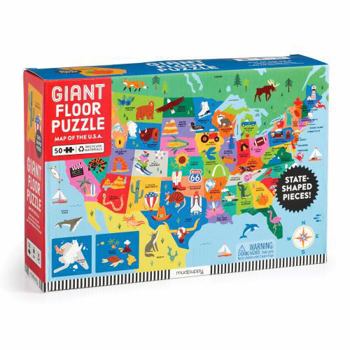 Misc. Map of the U.S.A. 50 Piece Giant Floor Puzzle Book