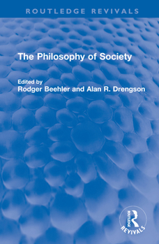 Hardcover The Philosophy of Society Book
