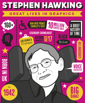 Hardcover Great Lives in Graphics: Stephen Hawking Book