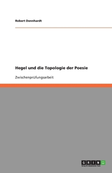 Paperback Hegel und die Topologie der Poesie [German] Book