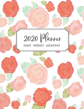 2020 Weekly Planner: 2020 Monthly Planner for January 2020 - December 2020 + Monthly Calendar w/ Notes, To Do List Section, Includes Important Dates, ... Planner 2020, Floral Planner 2020, Clipart