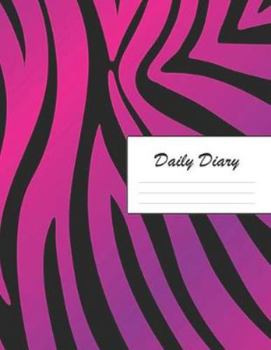 Daily Diary: Blank 2020 Journal Entry Writing Paper for Each Day of the Year | Purple Zebra Print | January 20 - December 20 | 366 Dated Pages | A ... Your Life, Set Goals & Get Things Done