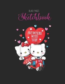 Black Paper SketchBook: Betty Boop Workout Pose Collage Designed BLACK PAPER Sketch Book for Drawing Sketching and Writing With Black Pages | Gel Pen ... Workout Marble Size Kawaii Kitty 8.5inx11in