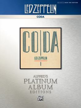 Paperback Led Zeppelin -- Coda Platinum Bass Guitar: Authentic Bass Tab Book