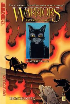 Paperback Warriors Manga: Ravenpaw's Path #1: Shattered Peace Book