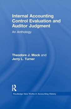 Paperback Internal Accounting Control Evaluation and Auditor Judgement: An Anthology Book