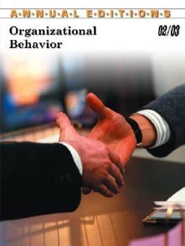 Paperback Annual Editions: Organizational Behavior 02/03 Book