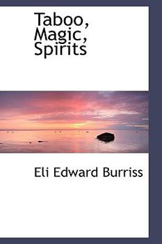 Paperback Taboo, Magic, Spirits Book