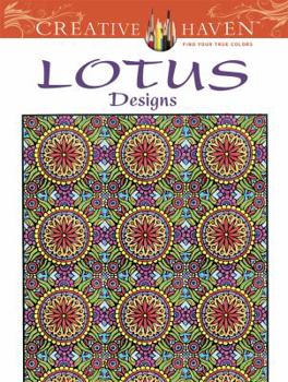 Paperback Creative Haven Lotus Designs Coloring Book