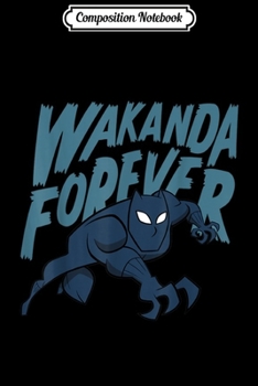 Paperback Composition Notebook: Marvel Black Panther Wakanda Forever Cartoon Quote Journal/Notebook Blank Lined Ruled 6x9 100 Pages Book