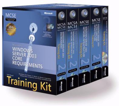 Paperback MCSE Self-Paced Training Kit (Exams 70-290, 70-291, 70-293, 70-294): Microsoft Windows Server 2003 Core Requirements [With CD-ROM] Book