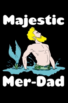 Paperback Majestic Mer Dad: Comic Book Notebook Paper Book