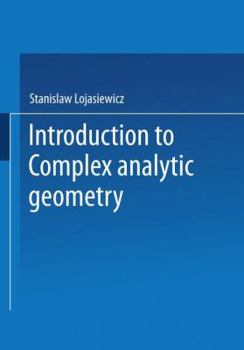 Hardcover Introduction to Complex Analytic Geometry Book