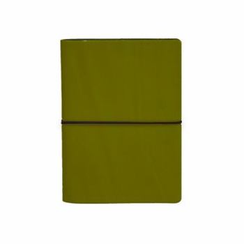 Leather Bound Ciak Lined Notebook: Lime Book