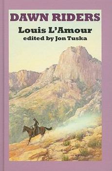 Hardcover Dawn Riders: A Western Trio [Large Print] Book