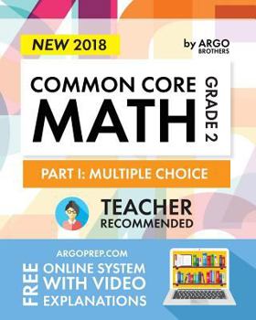 Paperback Argo Brothers Math Workbook, Grade 2: Common Core Multiple Choice (2nd Grade) Book