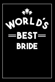 Paperback Worlds Best Bride Groom: Blank Lined Notebook Book