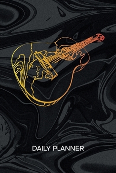 DAILY PLANNER WEEKLY CALENDAR: Guitarist Organizer Undated - Blank 52 Weeks Monday to Sunday -120 Pages- Rock Concert Notebook Journal Old School ... To-Do List for Instrumentalist & Concert Band