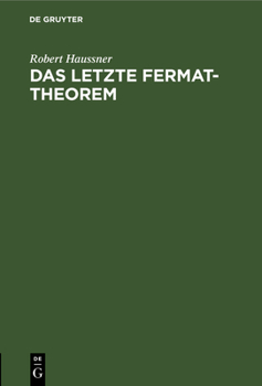 Hardcover Das Letzte Fermat-Theorem [German] Book