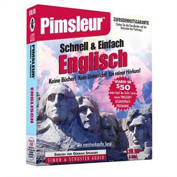 Audio CD Pimsleur English for German Speakers Quick & Simple Course - Level 1 Lessons 1-8 CD: Learn to Speak and Understand English for German with Pimsleur La [German] Book
