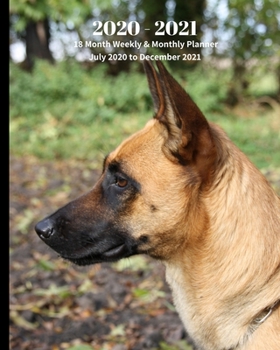 Paperback 2020 -2021 18 Month Weekly and Monthly Planner July 2020 to December 2021: Belgian Malinois Dog - Monthly Calendar with U.S./UK/ Canadian/Christian/Je Book